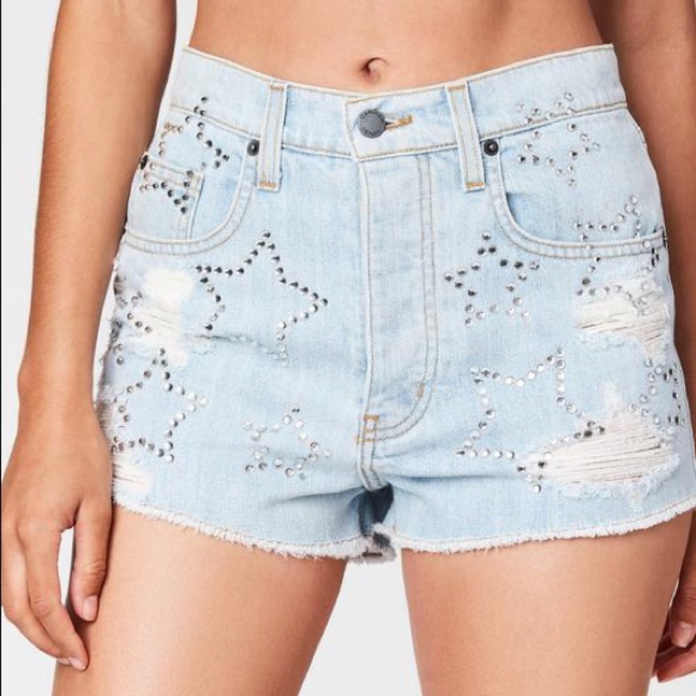 RHINESTONE STAR TITANIA SHORT- Carmar denim